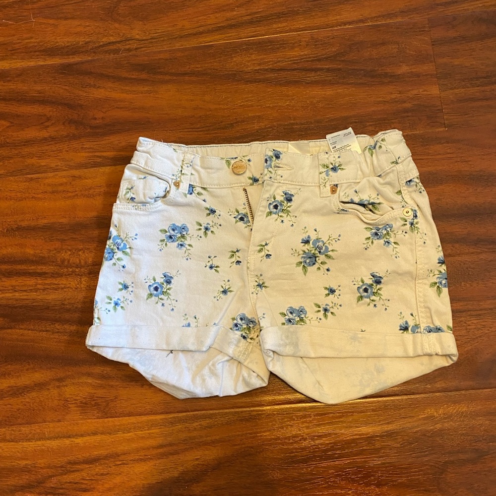 Girl’s L.O.G.G Floral Denim Shorts Size 11-12